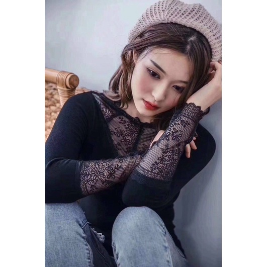 Áo len lót lông, áo nữ lót lông ren giữ nhiệt dài tay siêu ấm mặc mùa đông cho nữ, phong cách Hàn Quốc nư | BigBuy360 - bigbuy360.vn