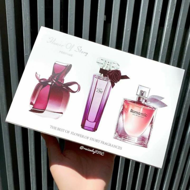 💮 SET NƯỚC HOA NỮ 3 CHAI FLOWER OF STORY SIÊU THƠM 💮💮