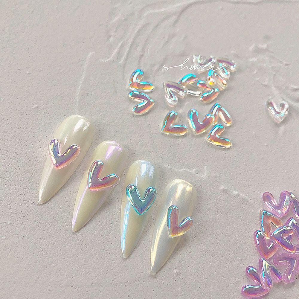 XIANTIN Phụ Kiện Trang Trí Móng Tay Hình Trái Tim Dễ Thương