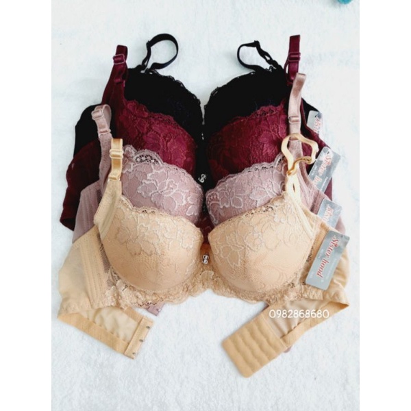 Áo lót ren quả sâu cho người béo, áo ngực bigsize Thái Lan Sister Hood 719