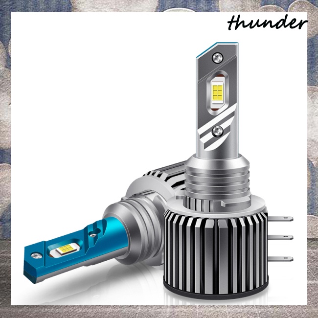 1 Cặp Đèn Pha Siêu Sáng H15 20000lm 6000k 10-32v 80w Chất Lượng Cao Cho Xe Hơi