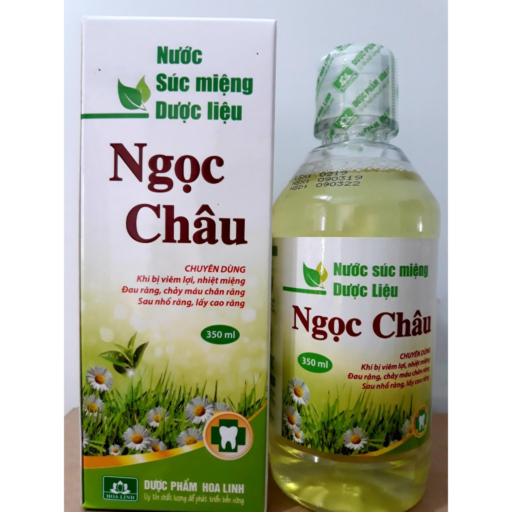 Nước Xúc Miệng Dược Liệu Ngọc Châu Chai 350ml