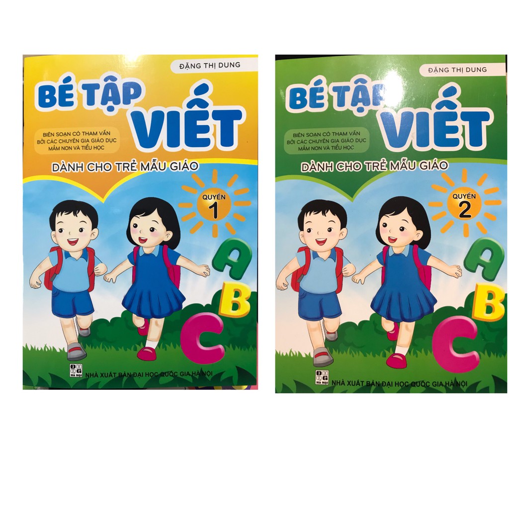 Sách - Bé tập viết dành cho trẻ mẫu giáo tập 1 tập 2