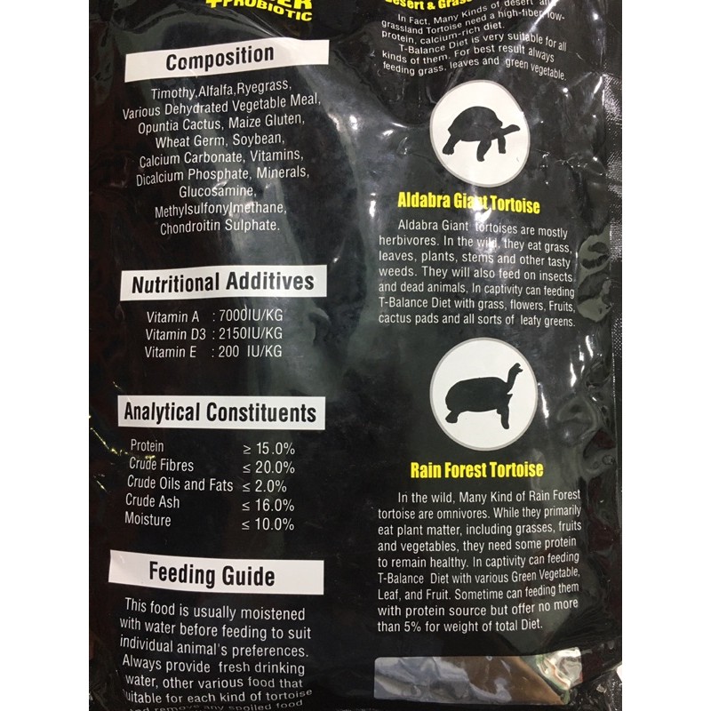 T Balance - thức ăn rùa cạn 150gr - 300gram