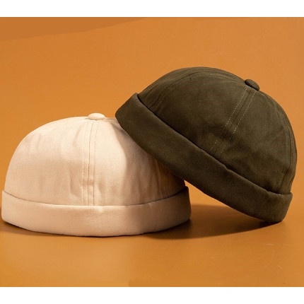 Mũ nồi vải kaki tròn thời trang
