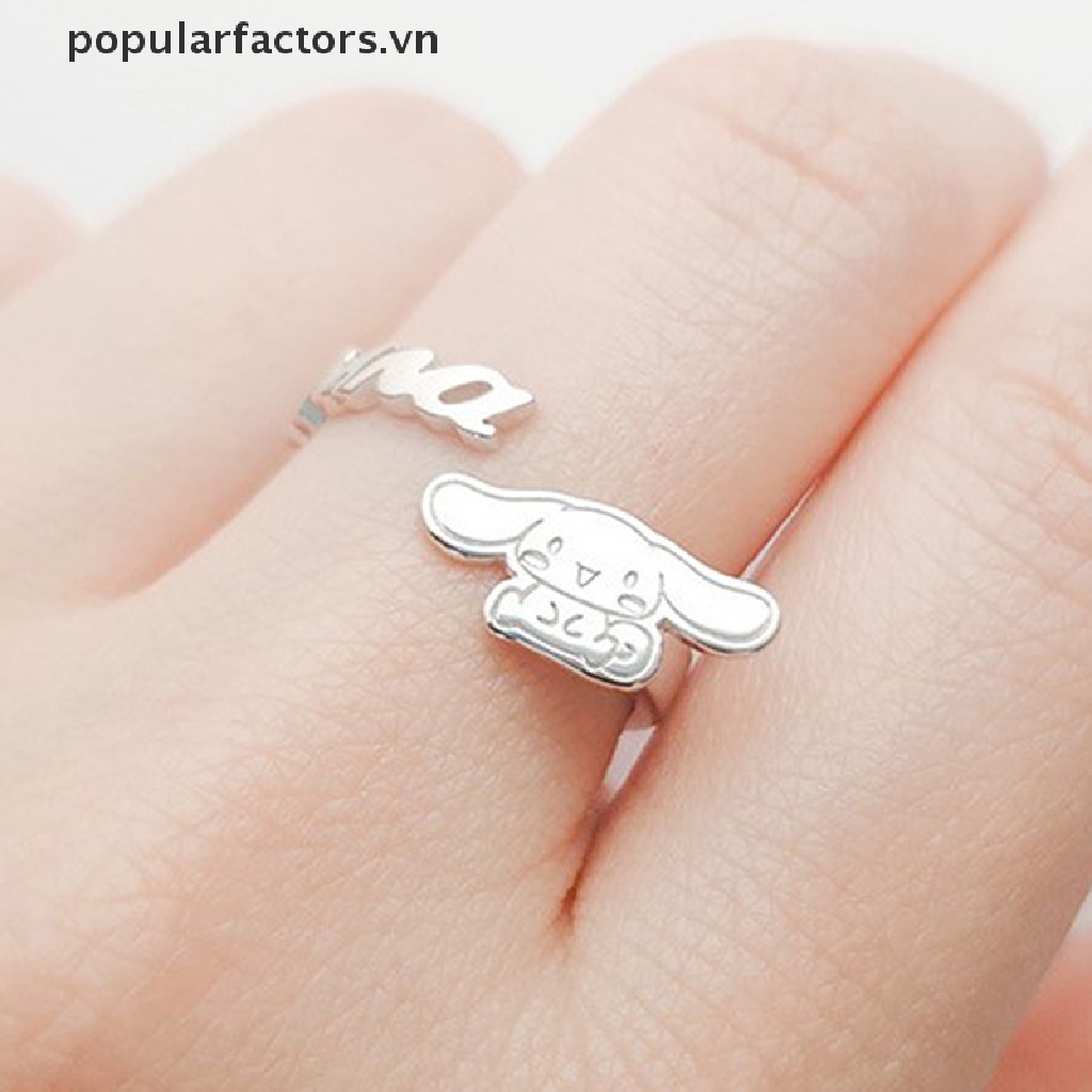 Nhẫn Đeo Tay Hình Chú Chó Cinnamoroll Dễ Thương Thời Trang Cho Bé Gái