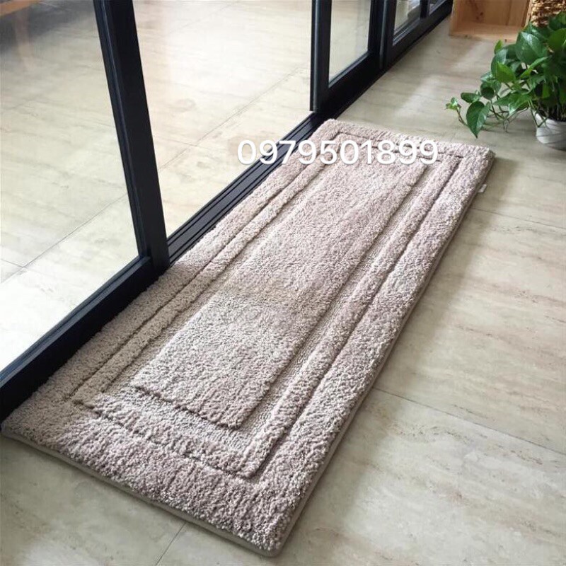 Thảm chùi chân,Thảm lau chân lông dài cao cấp size lớn50x 150cm và 50x120cm