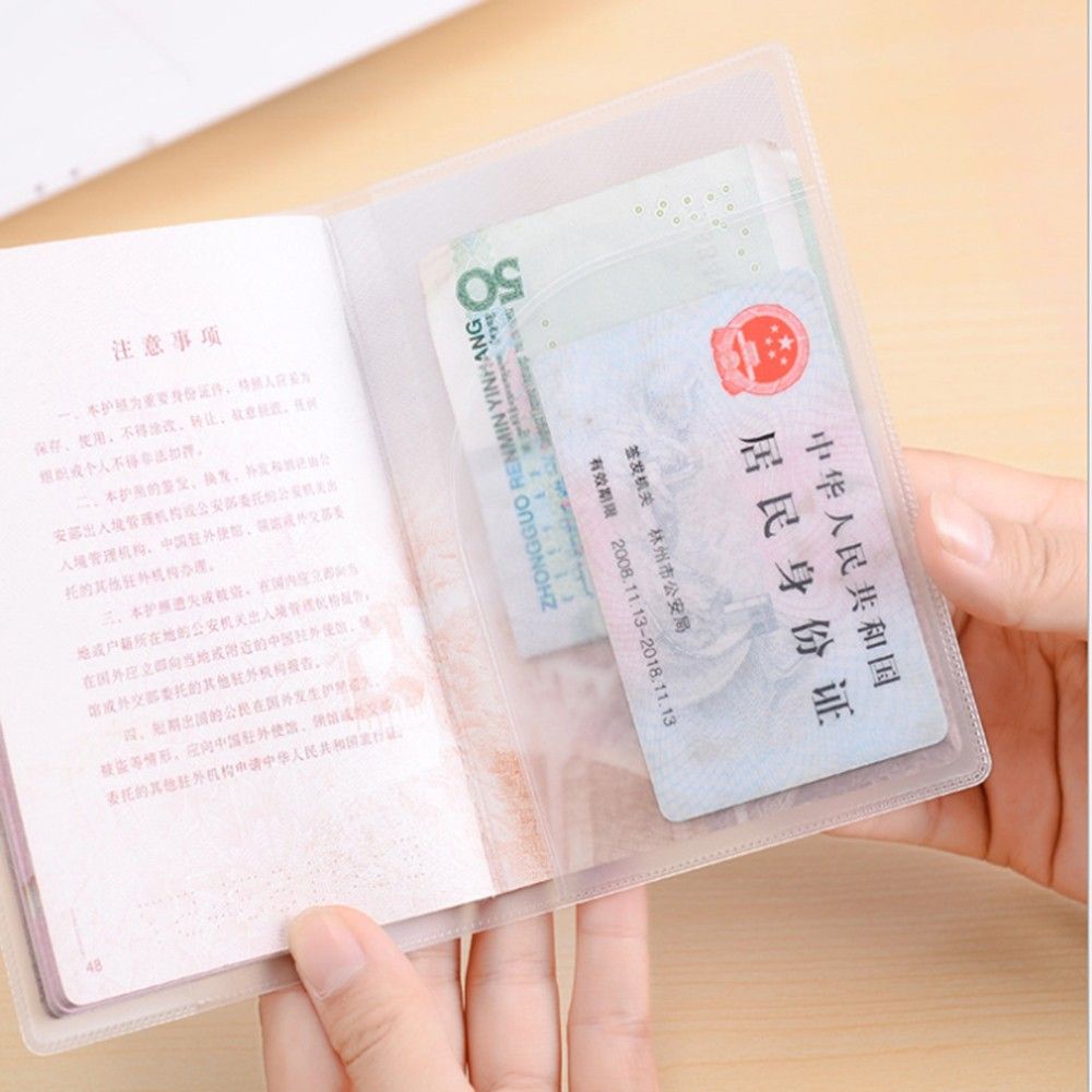 Túi đựng hộ chiếu/ thẻ ID pvc trong suốt chống thấm nước tiện khi đi du lịch