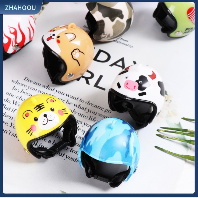 ☃Nhà☃ Mũ Bảo Hiểm In Họa Tiết Hoạt Hình Cho Gà / Chim Cảnh