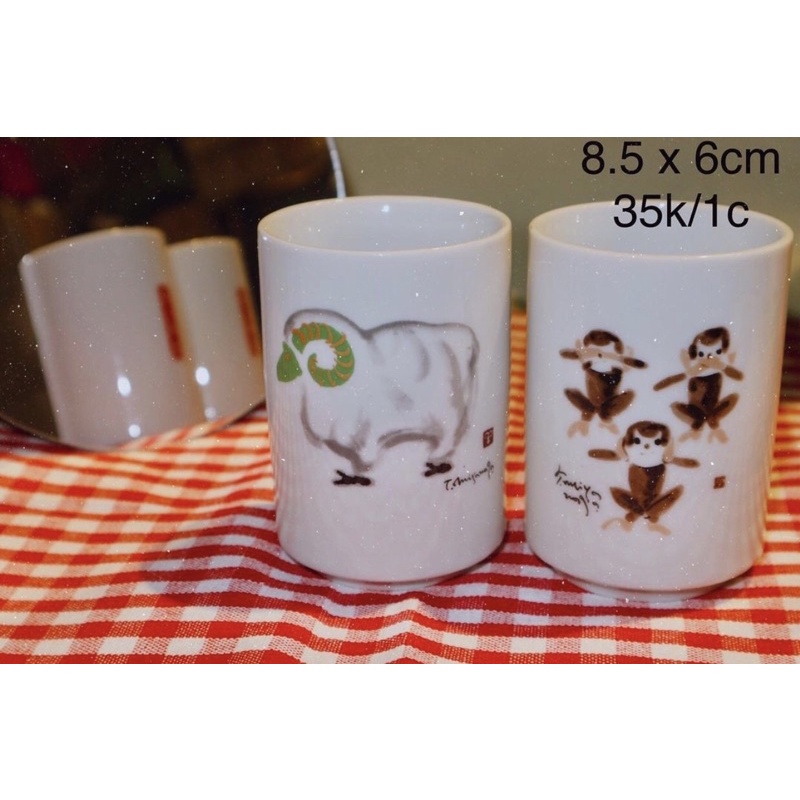 cốc gốm con giáp - gốm sứ nhật