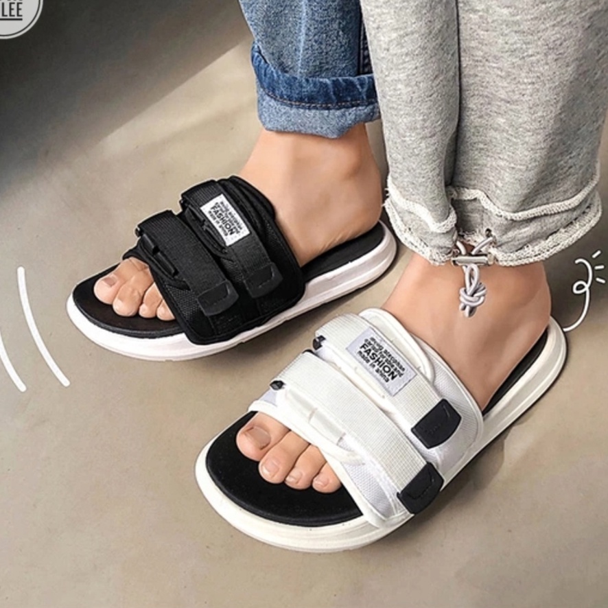 Dép quai ngang COUPLE unisex nam nữ - Dép ulzzang nịnh chân