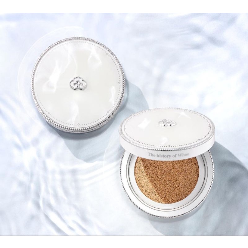 phấn nước Cushion che khuyết điểm siêu mịn dưỡng trắng da ngọc.trai Whoo Seol Radiant White Cushion Foundation Special