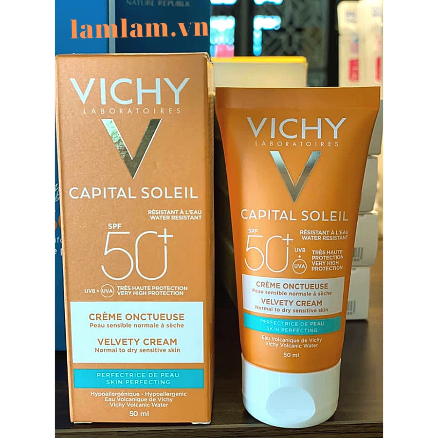 Kem chống nắng Vichy Laboratoires Capital Ideal Soleil SPF 50 - Pháp (chính hãng)