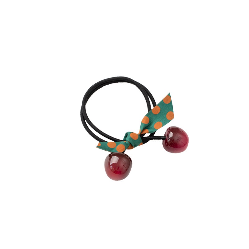 Dây Cột Tóc Đính Quả Cherry Hoạt Hình Phong Cách Hàn Quốc Cho Bé Gái