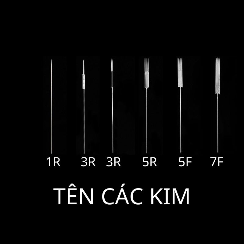 Ngòi Phổ Thông -   1, 3R, 5F, 7F - Dùng Cho Máy Gù, Máy Phổ Thông, PT Tích Điện, Rồng, IDM