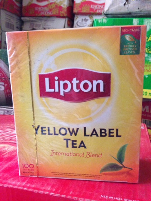 Trà Lipton nhãn vàng -Gói 100 túi nhún