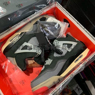 Giày Air Jordan 4 x Off-White "Bred" (Best Quality)
