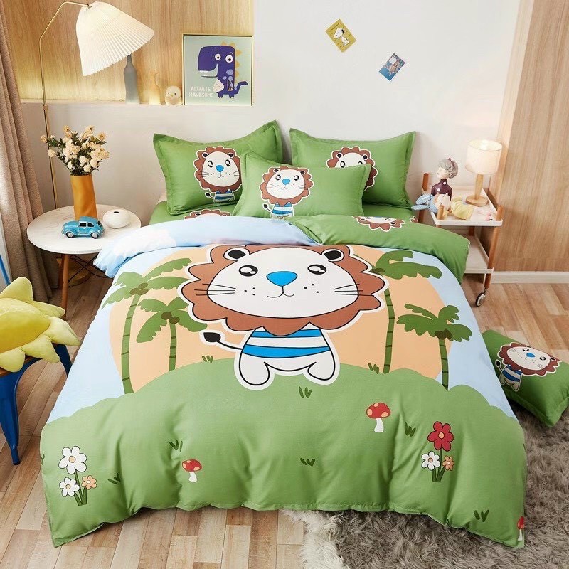 BỘ DRAP &amp; CHĂN PHAO COTTON TINA 3D CHO BÉ