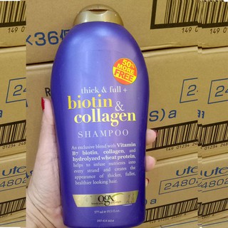 Dầu Gội _ Dầu Xả  BIOTIN OGX COLLAGEN Giảm Rụng Kích Thích Mọc Tóc Trị Gàu 577ml USA