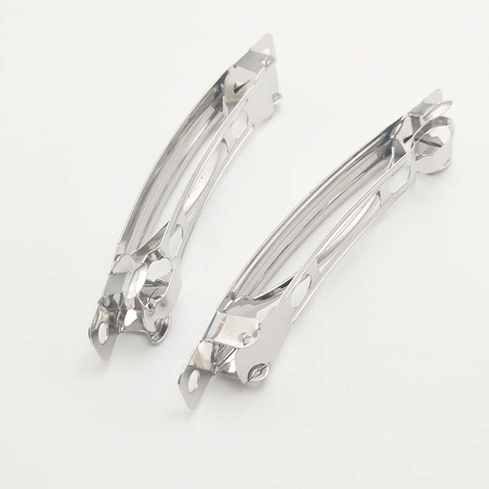 Set 20 Kẹp Tóc Kim Loại Hình Nơ Nhiều Màu 50mm Diy