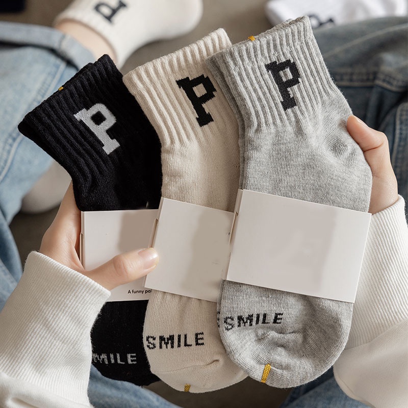 Vớ Thể Thao In Chữ Thời Trang Mùa Hè Cho Cặp Đôi