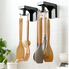 Giá treo đồ nhà bếp nhà tắm kèm 6 móc xoay