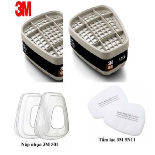 TRỌN BỘ MẶT NẠ PHÒNG ĐỘC VÀ HÓA CHẤT 3M 6800