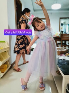 🌈🌈 Đầm Váy Công chúa Cầu vồng cho Bé 🌈🌈