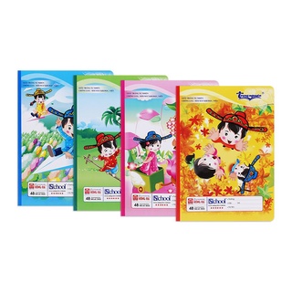 Combo 5 vở 4 ôly hồng hà 48 trang 0555 trạng nguyên