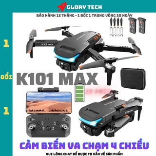 ✌️Flycam Giá Rẻ K101 Max✌️ Máy bay Flycam tránh va chạm vật cản 3 chiều, Quay phim Chụp ảnh 5.0M kết nối Smartphone