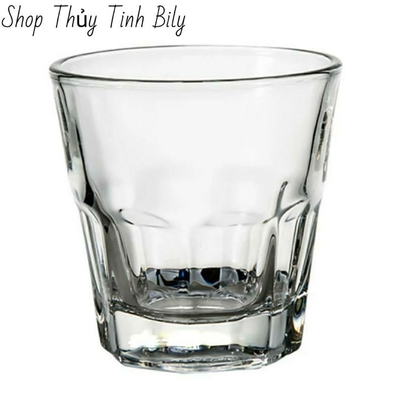 Bộ 12 Ly Thuỷ Tinh 8 Góc Uống Trà Đá 295 Ml