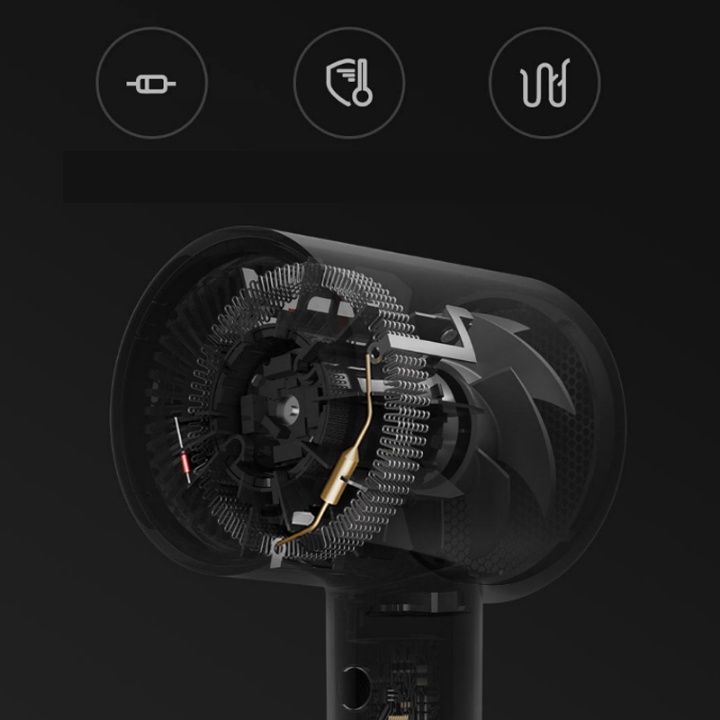 Máy Sấy Tóc Xiaomi H300 - 1800W - Bổ sung Ion âm bảo vệ tóc - Chế độ sấy Nóng/Lạnh – Hàng chính hãng