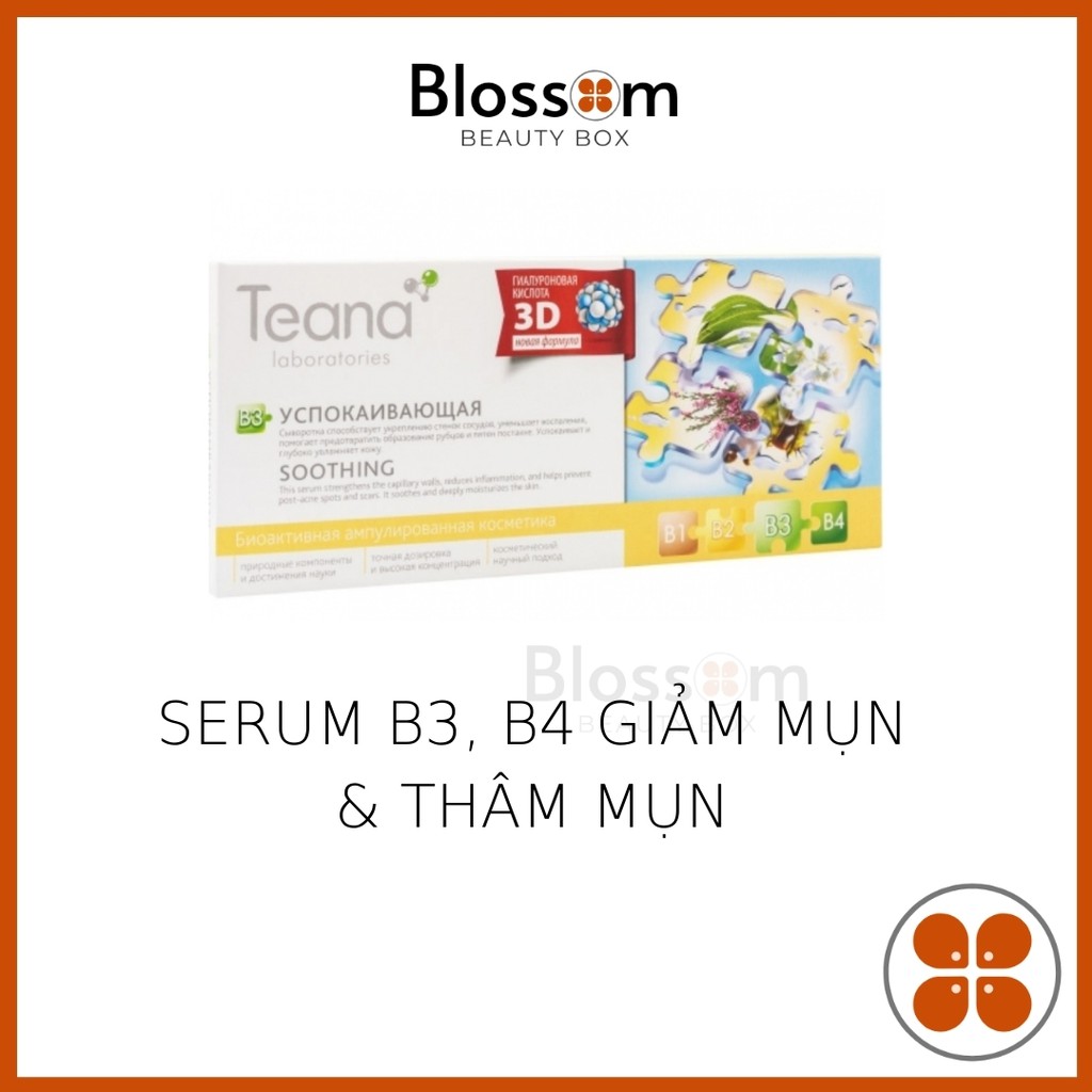 Serum TEANA B4 giảm mụn, B3 mờ thâm