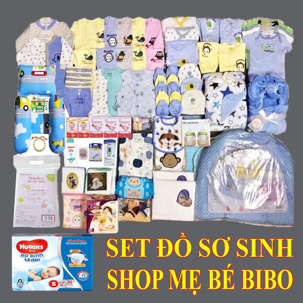 SET ĐỒ SƠ SINH TRON GÓI CAO CẤP CHO BÉ TRAI