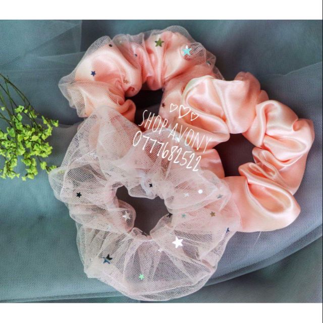 Dây cột tóc mẫu Scrunchies đa dạng