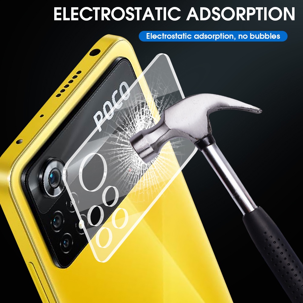 1 Miếng Dán Cường Lực 3D Bảo Vệ Ống Kính Máy Ảnh Cho Xiaomi Poco X4 Pro