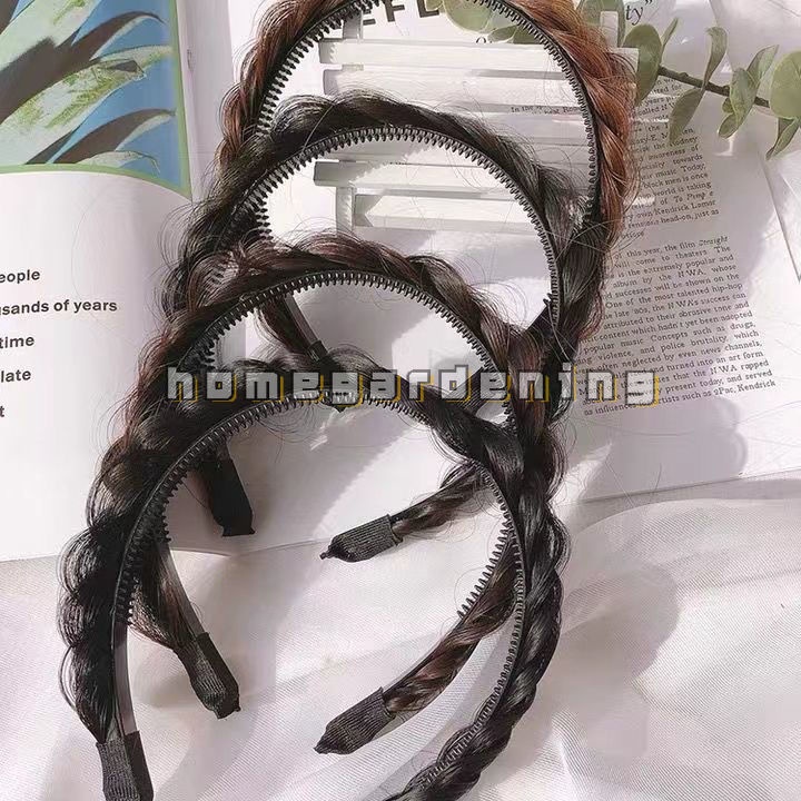 Băng Đô Dạng Tết Bím Tóc Giả Cho Cô Dâu