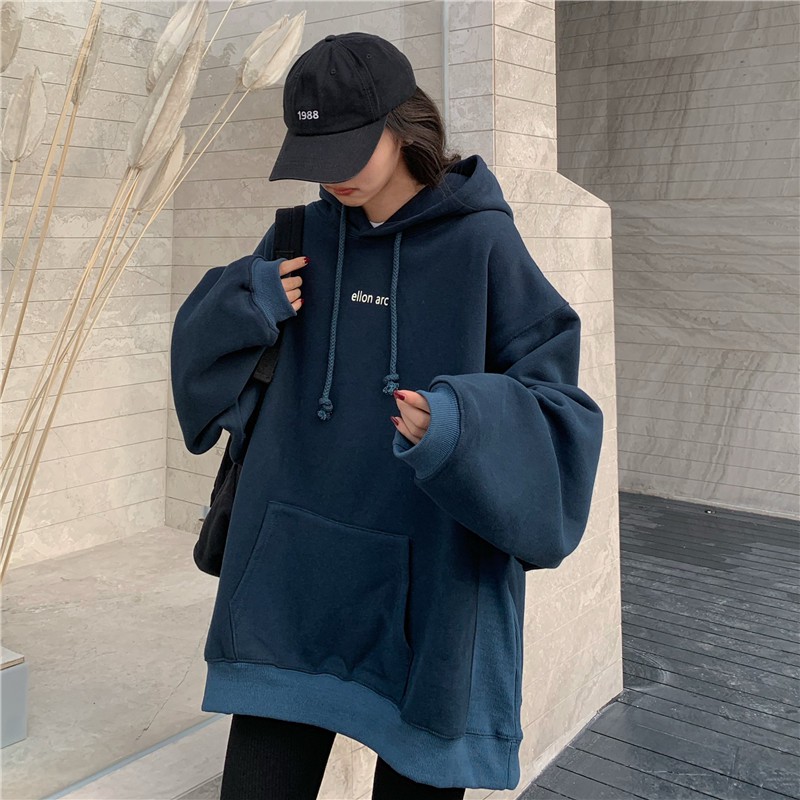 Áo nỉ hoodie nữ form rộng áo hoodie nữ forn rộng unisex mặc đi học đi chơi có mũ thời trang ulzzang hàn quốc 2021 | BigBuy360 - bigbuy360.vn