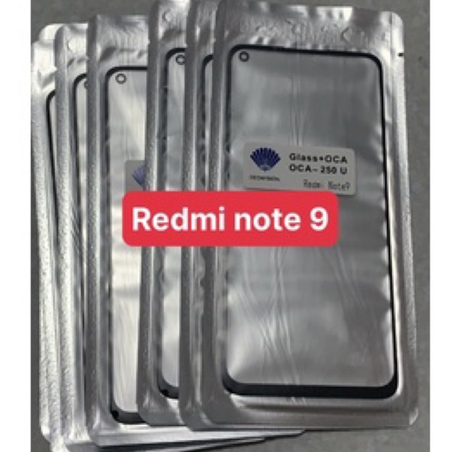 Kính ep liền keo Redmi note 9