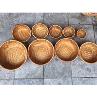Mủng thúng tre cỡ nhỉ trang trí 10 cỡ ( có bán lẻ)
