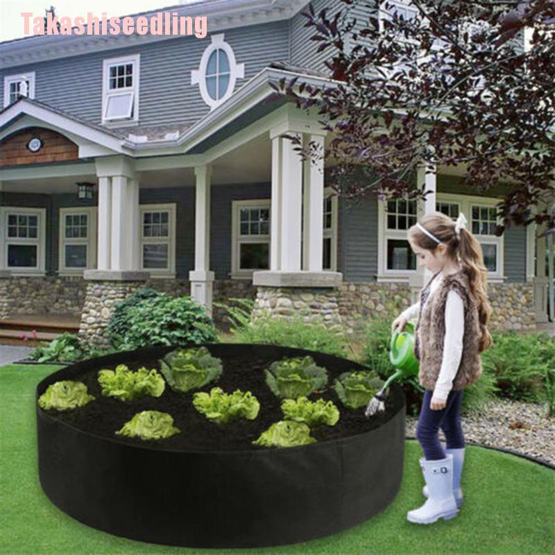 Túi trồng cây hoa rau củ hình tròn tiện lợi dành cho sân vườn