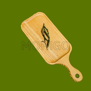 Khay gỗ decor chữ nhật có tay cầm, khay gỗ chữ nhật trang trí đồ ăn chụp ảnh sản phẩm Mohigo