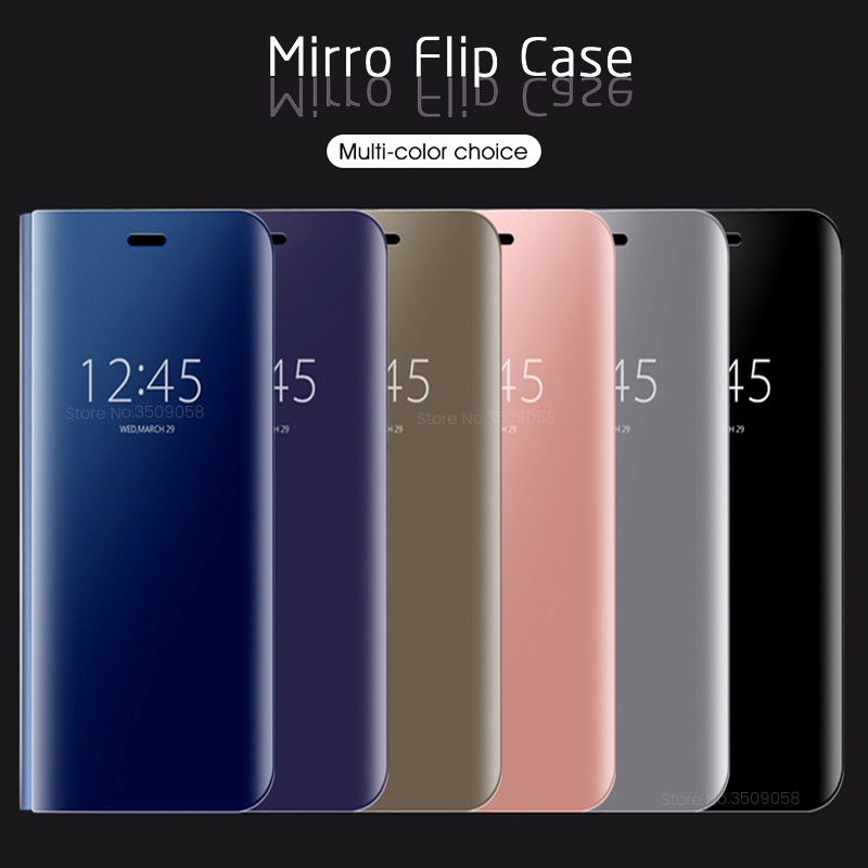 Ốp Điện Thoại Nắp Lật Mặt Gương Thông Minh Cho Xiaomi Redmi 10/ Note 10S/ Note 10 4G/ Note 11/ Note 11S/ Note 11 Pro/ Note 10 Pro