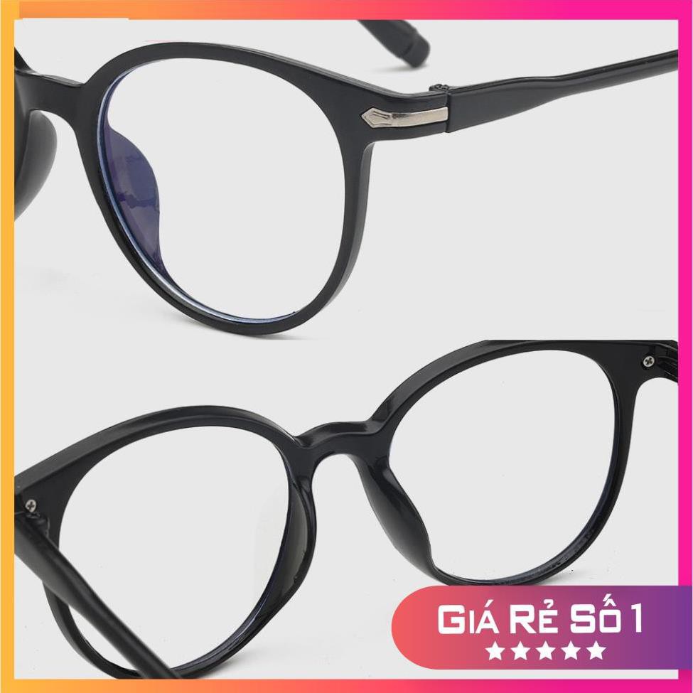 Kính giả cận trong suốt [LOẠI 1 - CHỐNG LÓA] mắt kính tròn thời trang Hàn Quốc chống lóa, chống bụi, chống tia UV400 | BigBuy360 - bigbuy360.vn