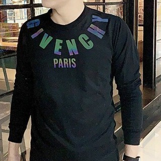 Áo thun nam nữ dài tay chữ Given.Chy phản quang vòng cổ 7 màu đa sắc ( siêu đẹp và thêm ảnh thật ạ )