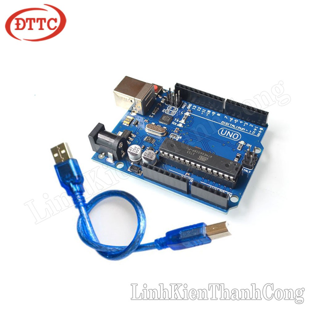 Kit Arduino Uno R3 Chíp Cắm Atmega328P + Cáp USB