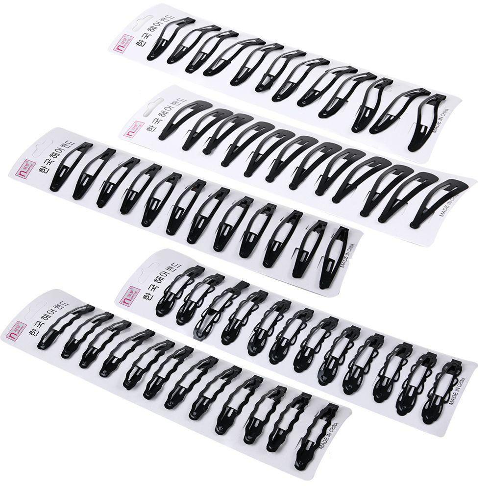 Bộ Kẹp Tóc Màu Đen Nhỏ Gọn Tiện Dụng Cho Nữ