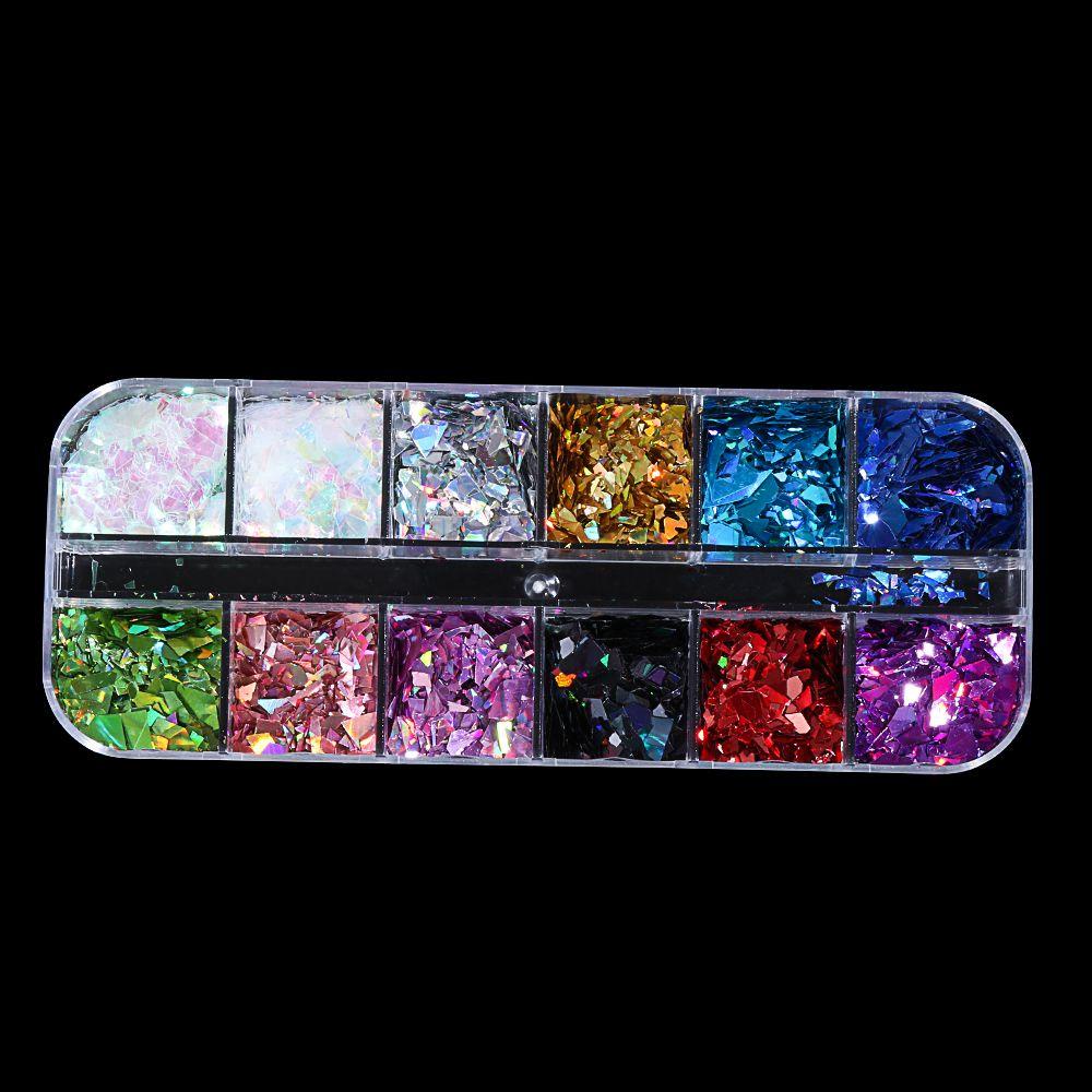 BORAG Lát Lát Kim Tuyến Retro Hỗn Hợp Màu Holographic Vàng Bạc