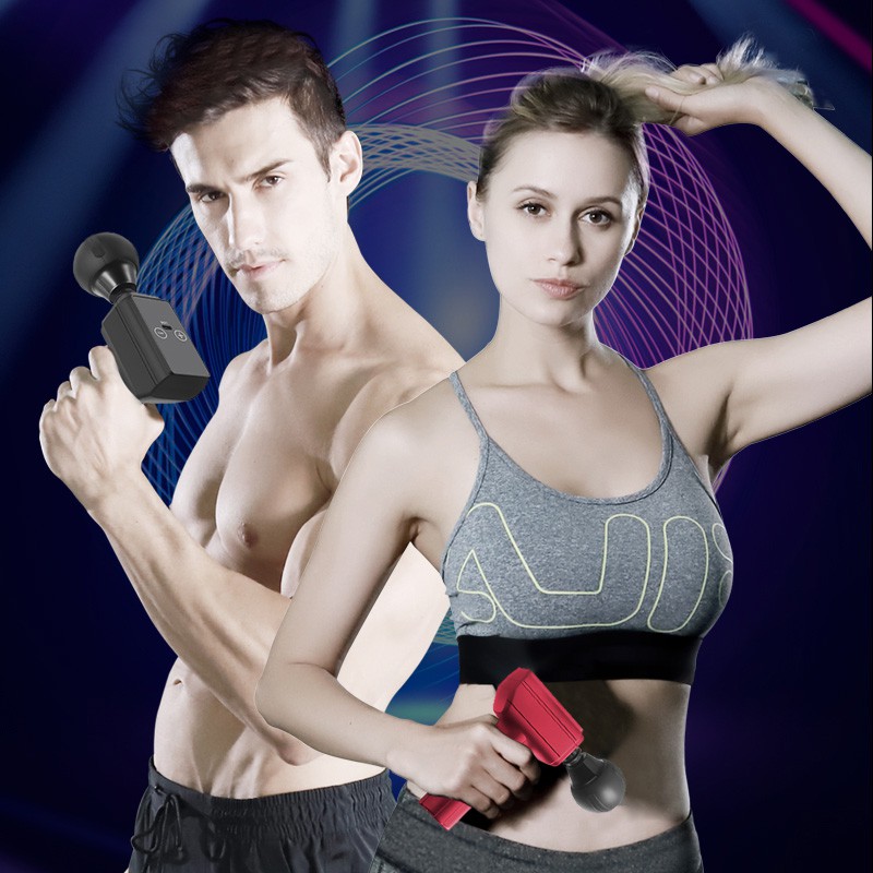 Súng Massage Cầm Tay Vật Lý Trị Liệu Giúp Giảm Đau Nhức, Căng Cơ, Động Cơ 1200-3000 Vòng/Phút-Tặng Kèm Cáp Dữ Liệu USB