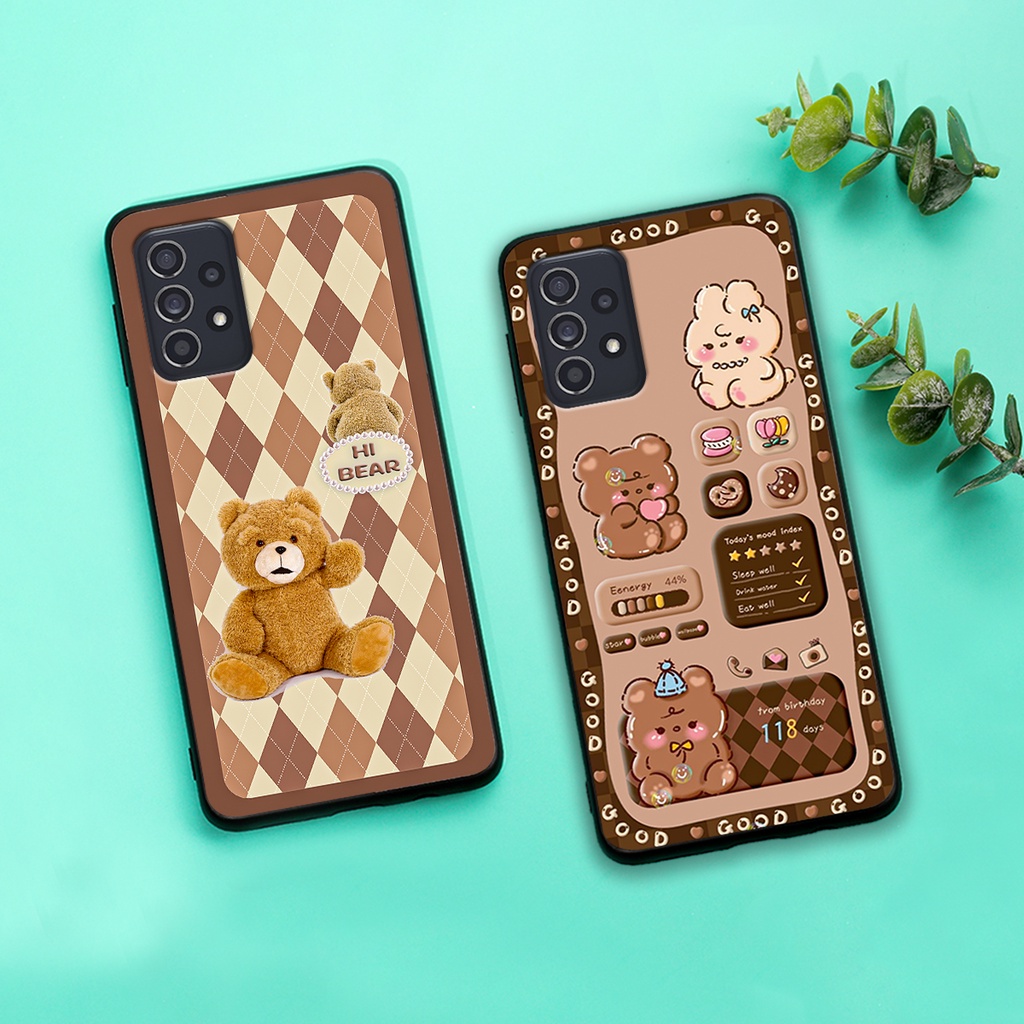 Ốp lưng Samsung A52 - A53 - A72 - A73 in hình gấu bear dễ thương, bền đẹp.